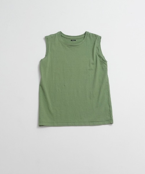 ARCH & LINE(アーチアンドライン)の「《環境配慮素材》G/D COTTON TANK TOP USAコットン(タンクトップ・レディース・チャコールグレー/オリーブ/ラベンダー/ホワイト・3/1/2)」の7枚目の写真