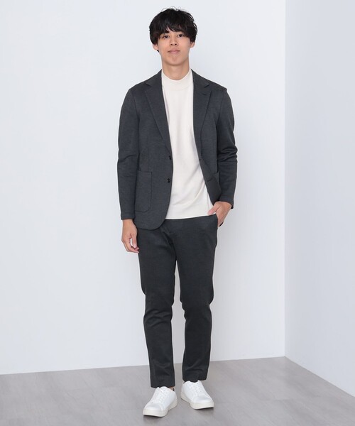 BEAMS HEART(ビームスハート)の「裏起毛ジャージ イージー スラックス 24FW(セットアップ対応)(チノパンツ・メンズ・グレー/ネイビー・SMALL/MEDIUM/LARGE/X-LARGE)」の5枚目の写真