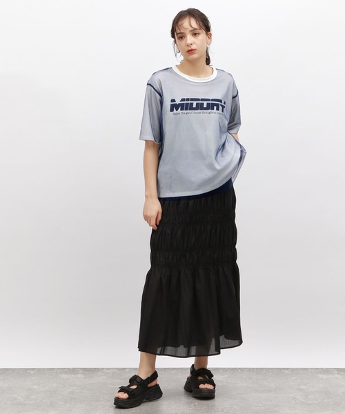 LAKOLE（ラコレ）の「TRシャーリングスカート / 127585（スカート・レディース・ブラック/オフホワイト/ストライプ・SMALL/MEDIUM）」の18枚目の写真