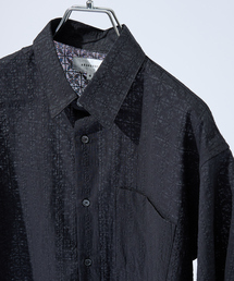 ABAHOUSE | 【シアージャガード】ボックスシルエット 半袖シャツ / ハーフスリーブ シアーシャツ / 透かし編み(シャツ/ブラウス)