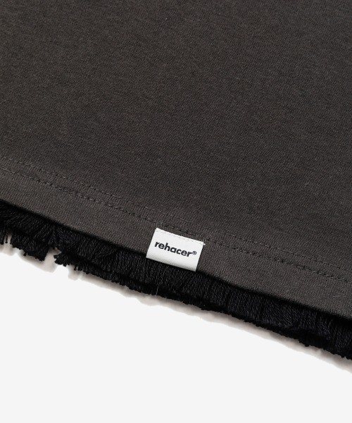 rehacer（レアセル）の「rehacer : Fringe Flower Wide CS / フリンジ フラワー ワイド カットソー（Tシャツ/カットソー・メンズ・スミクロ/ベージュ/ホワイト・MEDIUM/LARGE/X-LARGE）」の10枚目の写真