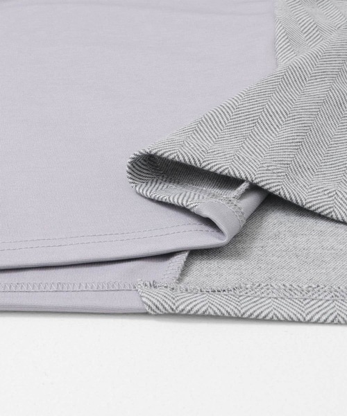 ITEMS URBANRESEARCH(アイテムズ アーバンリサーチ)の「ヘリンボーンドッキング 半袖Tops(Tシャツ/カットソー・メンズ・ブラック/ホワイト/グレー・LARGE/MEDIUM)」の22枚目の写真