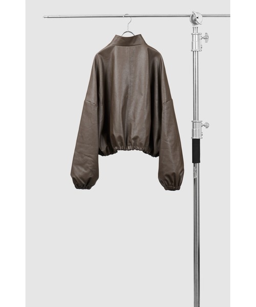 ottilie（オティーリエ）の「【先行予約】AGAWD フェイクレザーブルゾン　★（ブルゾン・レディース・ブラウン/ブラック・FREE）」の10枚目の写真