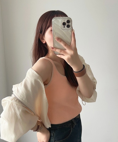 apres jour(アプレジュール)の「配色ニットタンク【ZOZOTOWN限定アイテム】(タンクトップ・レディース・ピンク系その他/グレー系その他/イエロー系その他・X-LARGE/フリー)」の7枚目の写真