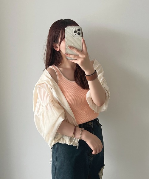 apres jour(アプレジュール)の「配色ニットタンク【ZOZOTOWN限定アイテム】(タンクトップ・レディース・ピンク系その他/グレー系その他/イエロー系その他・X-LARGE/フリー)」の9枚目の写真