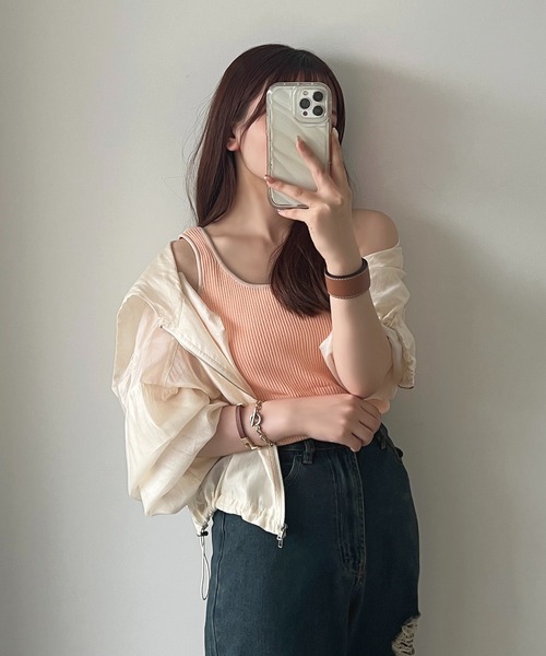 apres jour(アプレジュール)の「配色ニットタンク【ZOZOTOWN限定アイテム】(タンクトップ・レディース・ピンク系その他/グレー系その他/イエロー系その他・X-LARGE/フリー)」の8枚目の写真