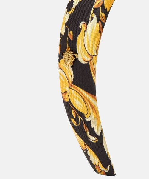 VERSACE（ヴェルサーチ）の「【オンライン限定】バロッコ ヘッドバンド（カチューシャ・レディース・ブラック×イエロー・ONE SIZE）」の2枚目の写真