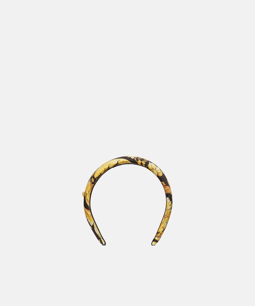 VERSACE（ヴェルサーチ）の「【オンライン限定】バロッコ ヘッドバンド（カチューシャ・レディース・ブラック×イエロー・ONE SIZE）」の3枚目の写真