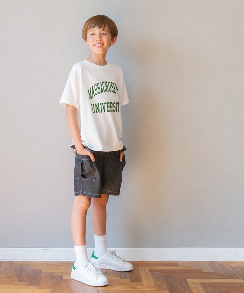 coca（coca）（コカ）の「【WEB限定セール】キッズ　親子お揃いカレッジプリントTシャツ（Tシャツ/カットソー・キッズ・C/D/A/B・120/130/140/150）」の5枚目の写真