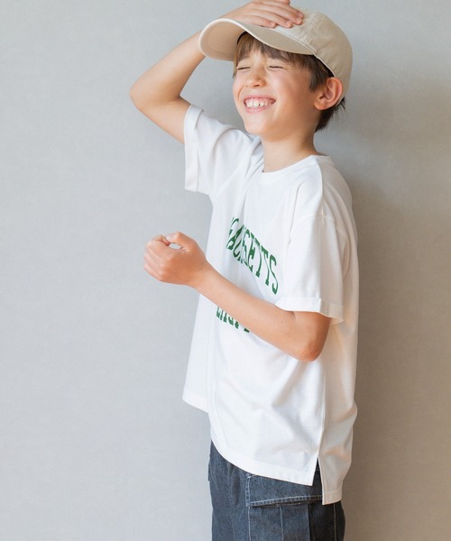 coca（coca）（コカ）の「【WEB限定セール】キッズ　親子お揃いカレッジプリントTシャツ（Tシャツ/カットソー・キッズ・C/D/A/B・120/130/140/150）」の6枚目の写真