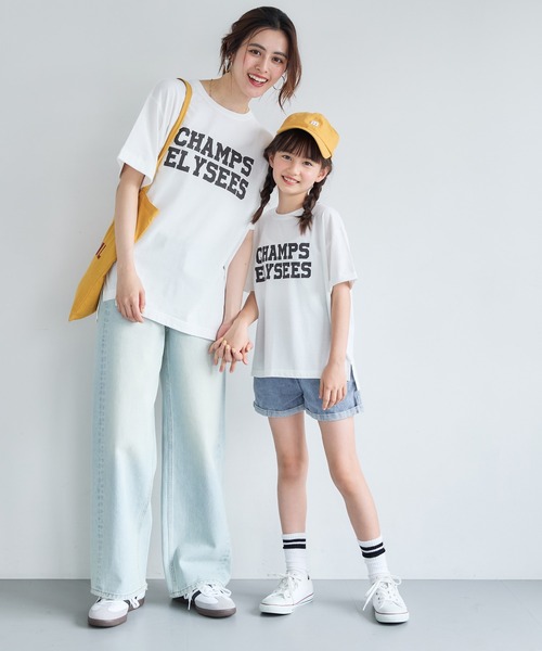 coca（coca）（コカ）の「【WEB限定セール】キッズ　親子お揃いカレッジプリントTシャツ（Tシャツ/カットソー・キッズ・C/D/A/B・120/130/140/150）」の13枚目の写真