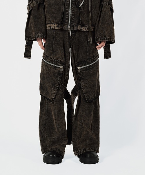 Wizzard(ウィザード)の「Wizzard ウィザード / CARGO PANTS ワイドカーゴパンツ / W24AW-PA040(カーゴパンツ・メンズ・ブラウン/グレー/ブラック・2)」の3枚目の写真
