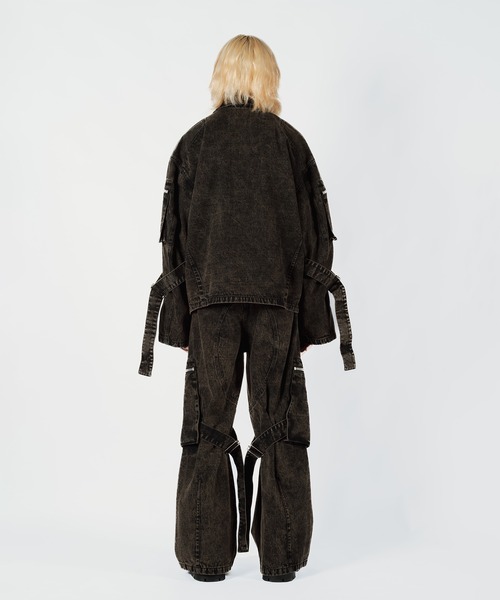 Wizzard(ウィザード)の「Wizzard ウィザード / CARGO PANTS ワイドカーゴパンツ / W24AW-PA040(カーゴパンツ・メンズ・ブラウン/グレー/ブラック・2)」の6枚目の写真