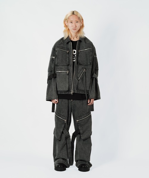 Wizzard(ウィザード)の「Wizzard ウィザード / CARGO PANTS ワイドカーゴパンツ / W24AW-PA040(カーゴパンツ・メンズ・ブラウン/グレー/ブラック・2)」の7枚目の写真