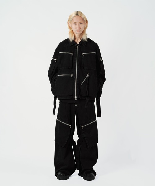 Wizzard(ウィザード)の「Wizzard ウィザード / CARGO PANTS ワイドカーゴパンツ / W24AW-PA040(カーゴパンツ・メンズ・ブラウン/グレー/ブラック・2)」の8枚目の写真