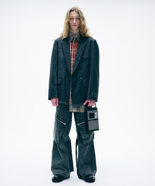Wizzard(ウィザード)の「Wizzard ウィザード / CARGO PANTS ワイドカーゴパンツ / W24AW-PA040(カーゴパンツ・メンズ・ブラウン/グレー/ブラック・2)」の15枚目の写真