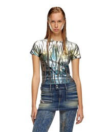 DIESEL | レディース Tシャツ フォイル加工(Tシャツ/カットソー)