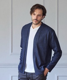 メランジ ボタンレスカーディガン
