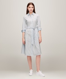 バーシティケーブルVネックニットワンピース（ワンピース）｜TOMMY 