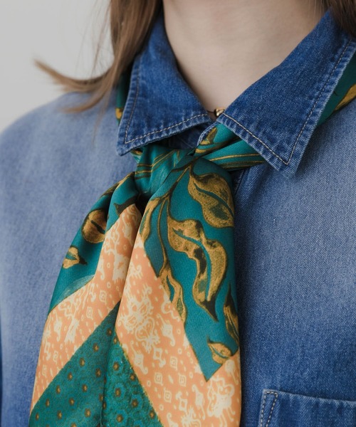 SMELLY（スメリー）の「アソートプリントスカーフ（バンダナ/スカーフ・レディース・ブラック系その他/グリーン系その他・-）」の8枚目の写真