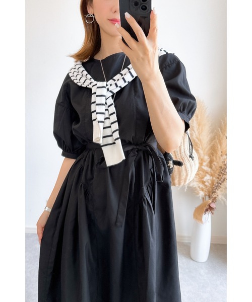 ZOZO限定】切り替えギャザーワンピース（ワンピース