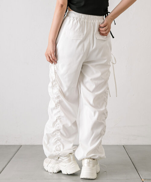 サイドギャザーリボンパンツ（その他パンツ）｜OLIVE des OLIVE