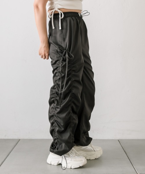 パンツ Highwaist ribbon pants M Amazon.com: Vieille Girls Wide Leg Pants Size 7-8 Black