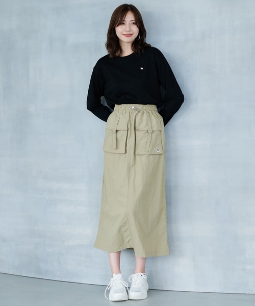 Arnold Palmer（アーノルドパーマー）の「アウトポケット カーゴスカート（スカート・レディース・ベージュ/ブラック・S/M/L）」の14枚目の写真