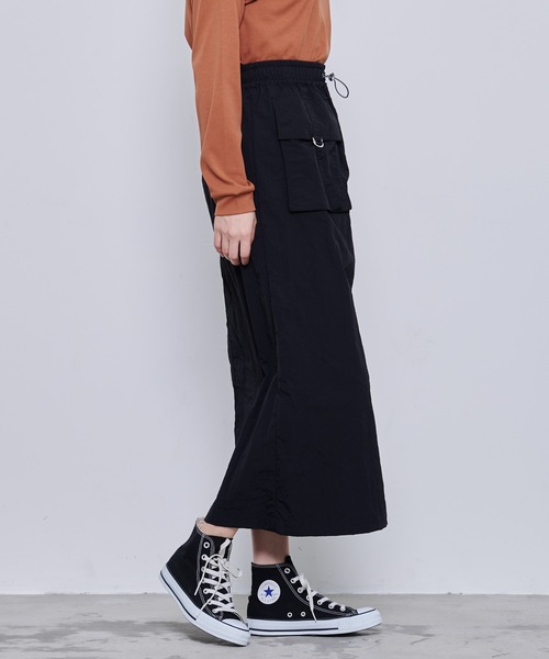 Arnold Palmer（アーノルドパーマー）の「アウトポケット カーゴスカート（スカート・レディース・ベージュ/ブラック・S/M/L）」の9枚目の写真