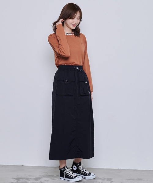 Arnold Palmer（アーノルドパーマー）の「アウトポケット カーゴスカート（スカート・レディース・ベージュ/ブラック・S/M/L）」の11枚目の写真