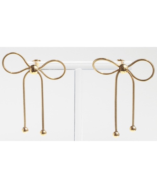 abaskdesign(アバスクデザイン)の「金属アレルギー対応 リボンピアス(ピアス(両耳用)・レディース・ゴールド/シルバー・FREE)」の11枚目の写真