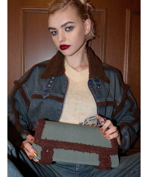 【セール】ボアデニムBAG（ショルダーバッグ）｜EVRIS（エヴリス）