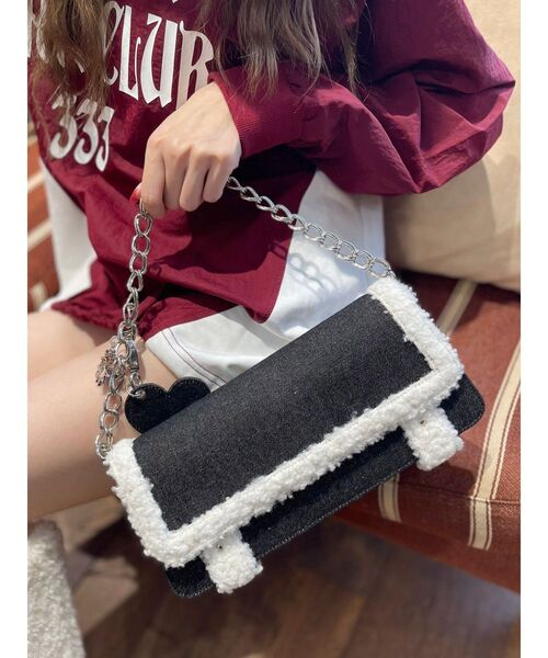 【セール】ボアデニムBAG（ショルダーバッグ）｜EVRIS（エヴリス）