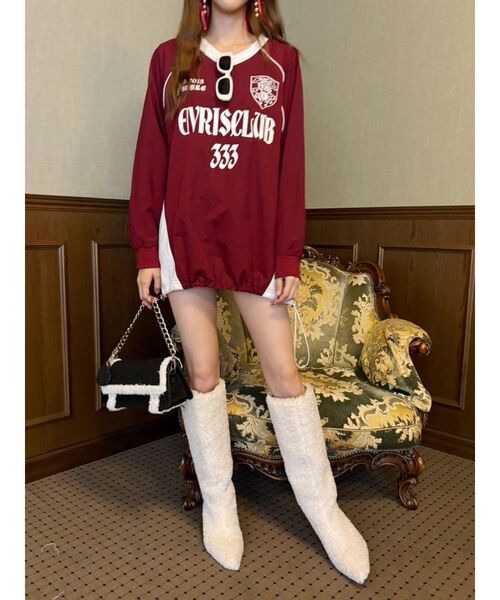 【セール】ボアデニムBAG（ショルダーバッグ）｜EVRIS（エヴリス）