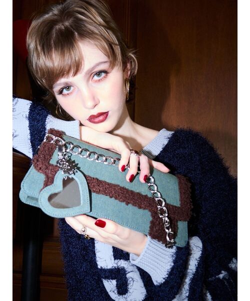 【セール】ボアデニムBAG（ショルダーバッグ）｜EVRIS（エヴリス）