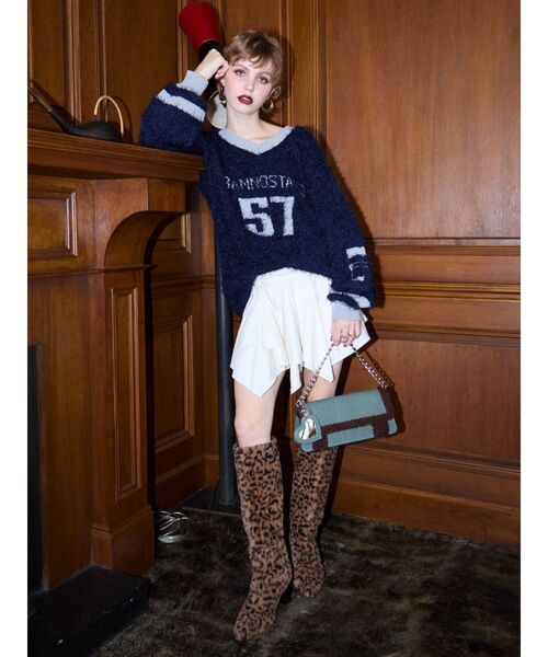 【セール】ボアデニムBAG（ショルダーバッグ）｜EVRIS（エヴリス）