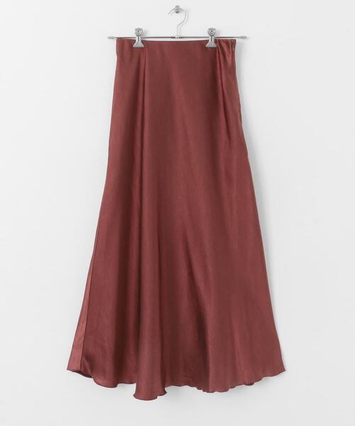 SENSE OF PLACE by URBAN RESEARCH(センスオブプレイスバイアーバンリサーチ)の「『WEB/一部店舗限定サイズ』ナローサテンスカート(スカート・レディース・チャコールグレー/カーキ/アイボリー/ライトピンク/ブラック/ブラウン・MEDIUM/SMALL/TALL)」の19枚目の写真