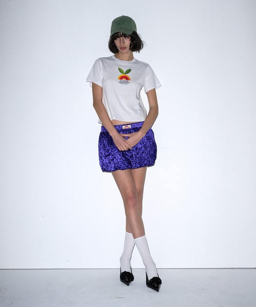 Mardi Mercredi(マルディメクルディ)の「SLIM TSHIRT ENCHANT : ORANGE / スリム Tシャツ ENCHANT:オレンジ(Tシャツ/カットソー・レディース・ホワイト・FREE)」の3枚目の写真