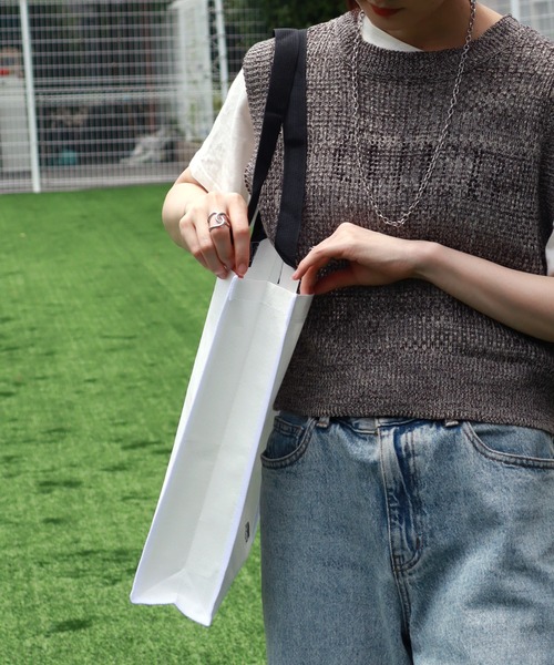 THE NORTH FACE（ザノースフェイス）の「【THE NORTH FACE/ザノースフェイス】 Tarpaulin Eco Bag / ターポリンエコバッグ　スモール（エコバッグ/サブバッグ・メンズ・ホワイト/ホワイト系その他・FREE）」の20枚目の写真