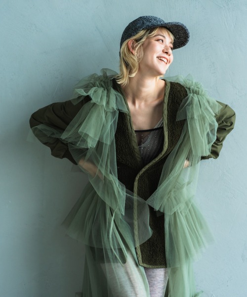 ORIENT MILLINERY（オリエント ミリナリー）の「NANA【ﾅﾅ】ツイードキャップ（キャップ・レディース・ブルー/ブラック/グレー・FREE）」の18枚目の写真