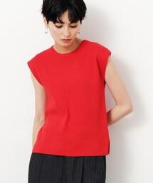 OPAQUE.CLIP | クルーフレンチスリーブニット/アンサンブル対応【洗濯機洗い可】(ニット/セーター)