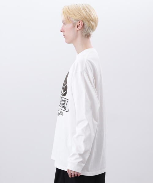 MANASTASH（マナスタッシュ）の「MANASTASH/マナスタッシュ/CiTee L/S TEE HON（Tシャツ/カットソー・メンズ・イエロー/ホワイト/ブラック・L/M/S/XL）」の6枚目の写真