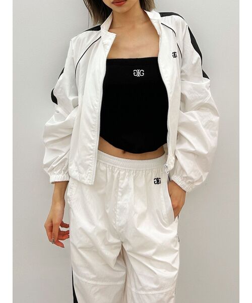 GYDA（ジェイダ）の「【WEB限定】【TINY低身長さん向け】Symmetry GYDAラインショートトラックジャケット（ブルゾン・レディース・ブラック/オフホワイト・FREE）」の14枚目の写真