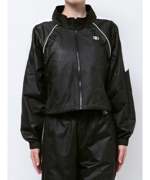 GYDA（ジェイダ）の「【WEB限定】【TINY低身長さん向け】Symmetry GYDAラインショートトラックジャケット（ブルゾン・レディース・ブラック/オフホワイト・FREE）」の18枚目の写真