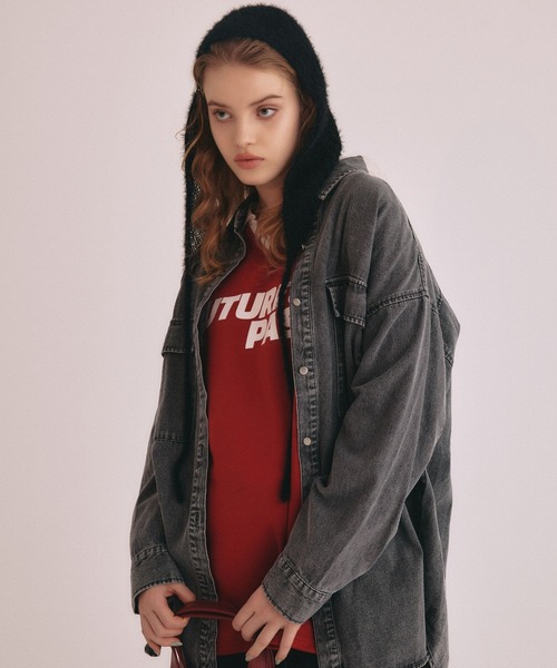 FOREVER 21(フォーエバー トゥエンティーワン)の「【2024FW】ゲームシャツ(Tシャツ/カットソー・レディース・レッド/オフホワイト/ブラック・FREE)」の1枚目の写真