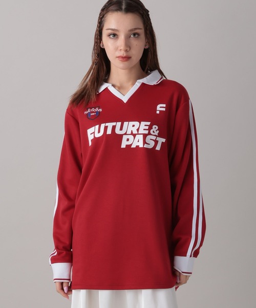 FOREVER 21(フォーエバー トゥエンティーワン)の「【2024FW】ゲームシャツ(Tシャツ/カットソー・レディース・レッド/オフホワイト/ブラック・FREE)」の9枚目の写真