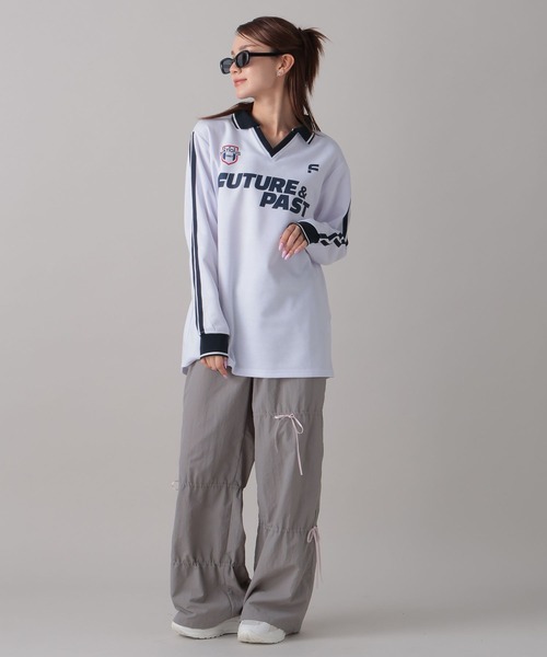 FOREVER 21(フォーエバー トゥエンティーワン)の「【2024FW】ゲームシャツ(Tシャツ/カットソー・レディース・レッド/オフホワイト/ブラック・FREE)」の12枚目の写真