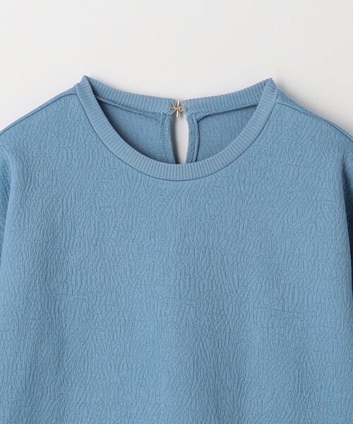 green label relaxing（グリーンレーベルリラクシング）の「ブリスター ジャカード プルオーバー カットソー（Tシャツ/カットソー・レディース・オフホワイト/ブラック/ライトブルー・FREE）」の18枚目の写真