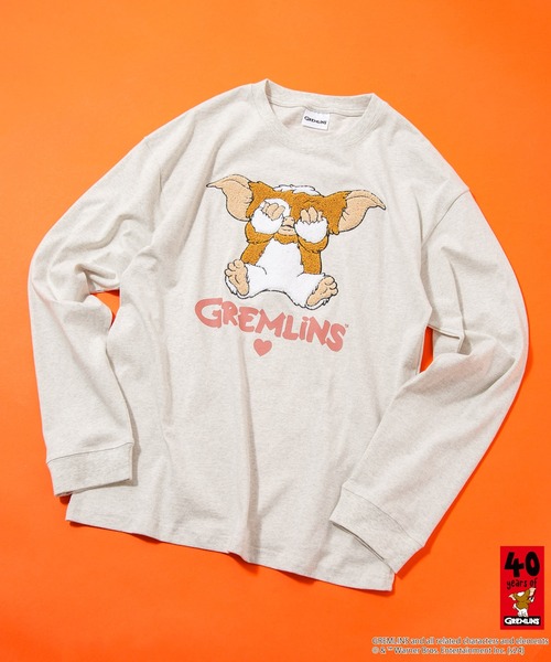 JEANS MATE(ジーンズメイト)の「【GREMLINS/グレムリン】オリジナルデザインロンT ギズモ ドロップショルダー ビッグシルエット ユニセックス(Tシャツ/カットソー・メンズ・グレー系その他/ベージュ系その他2/ホワイト系その他/グレー系その他2/ブルー系その他・SMALL/MEDIUM/LARGE/X-LARGE)」の5枚目の写真