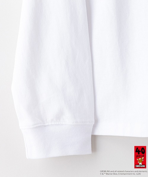 JEANS MATE(ジーンズメイト)の「【GREMLINS/グレムリン】オリジナルデザインロンT ギズモ ドロップショルダー ビッグシルエット ユニセックス(Tシャツ/カットソー・メンズ・グレー系その他/ベージュ系その他2/ホワイト系その他/グレー系その他2/ブルー系その他・SMALL/MEDIUM/LARGE/X-LARGE)」の10枚目の写真